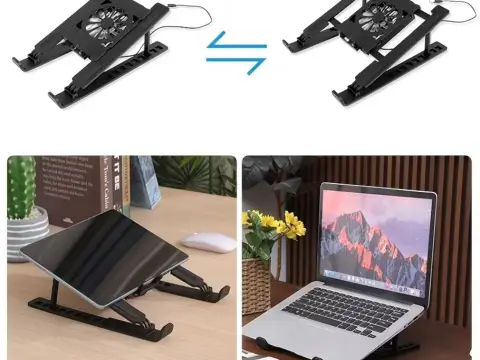 Laptop bag with cooling fan.